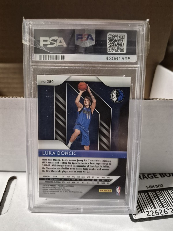 2018 Panini Prizm Luka Doncic PSA GEM 10 (RC) view 2