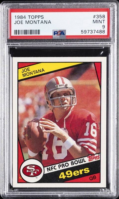 1984 TOPPS #358 JOE MONTANA PSA 9