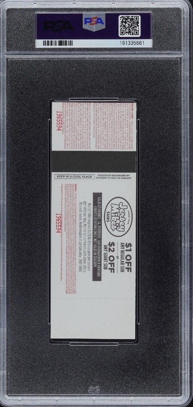 2018 Shohei Ohtani First #1 MLB Career Home Run Full Ticket PSA 9 view 2