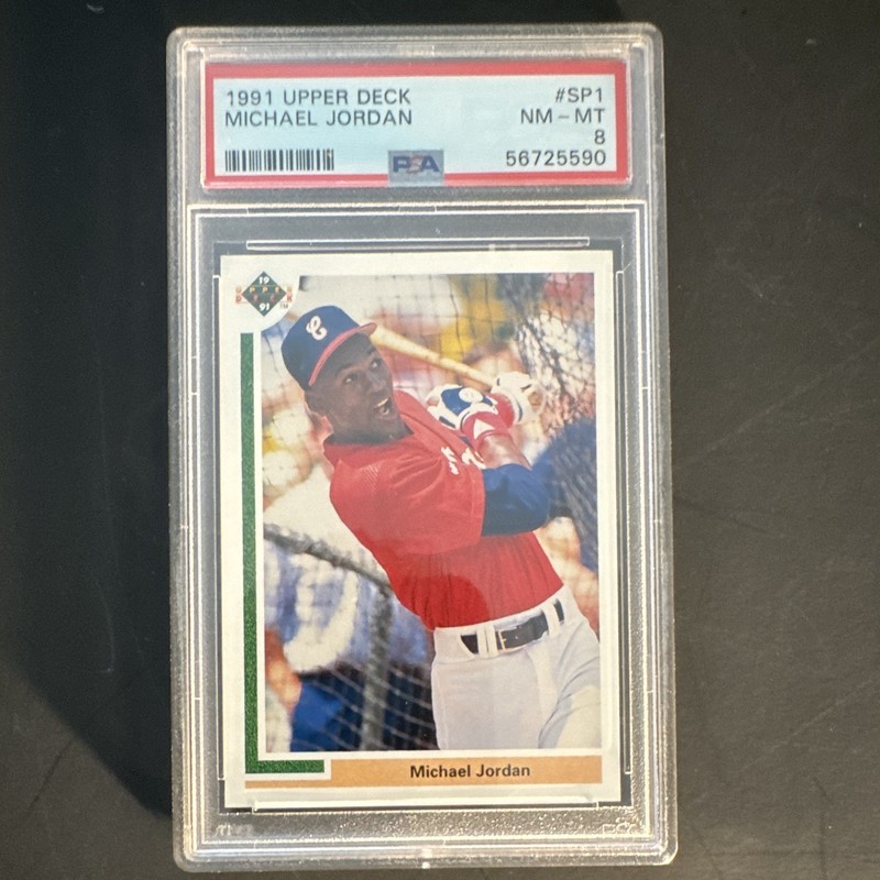 Upper Deck 1991 Michael Jordan #SP1 Short Print Insert PSA 8 White Sox