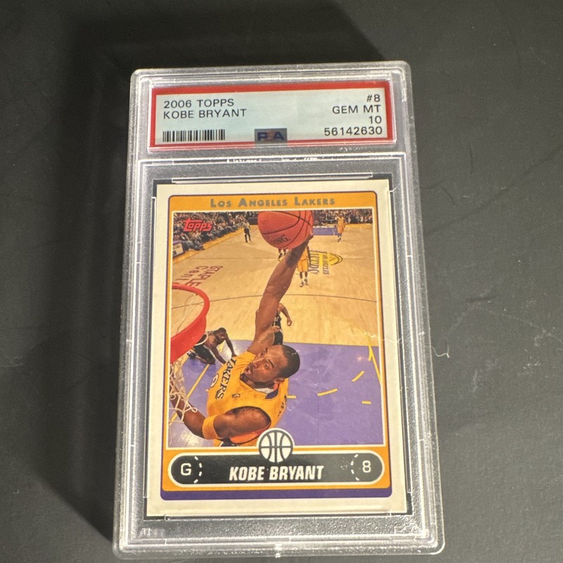 Topps 2006-07 #8 Kobe Bryant PSA 10 Gem Mint Lakers NBA Basketball Card