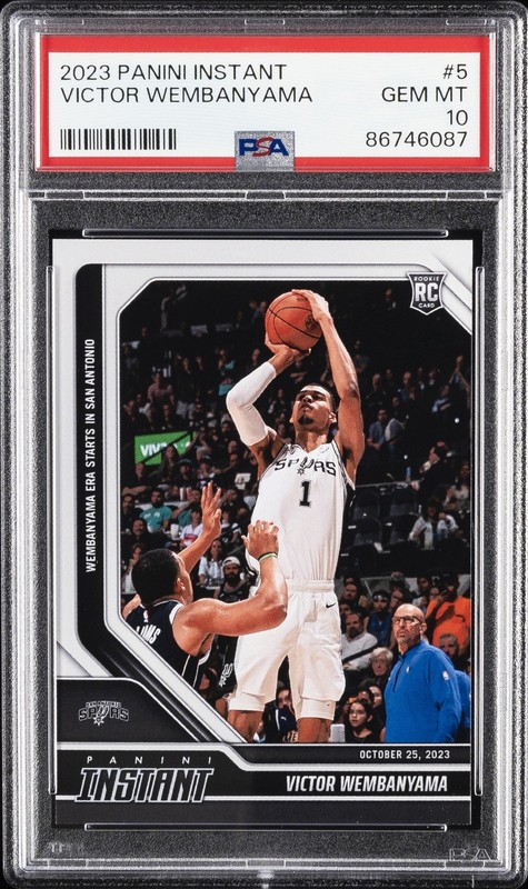 2023 PANINI INSTANT #5 VICTOR WEMBANYAMA PSA 10