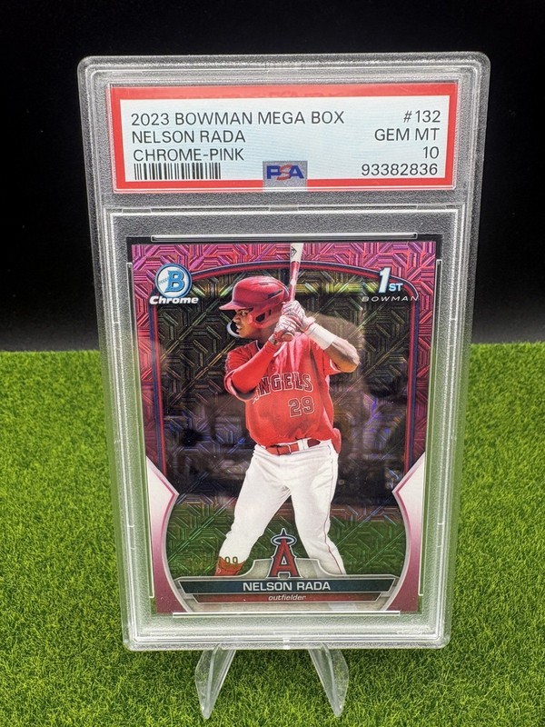 2023 Bowman - Chrome Prospects Nelson Rada #BCP-132 Pink Mojo /199 PSA 10