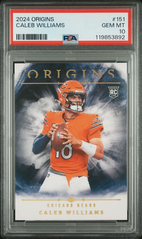2024 PANINI ORIGINS #151 CALEB WILLIAMS ROOKIE RC PSA 10
