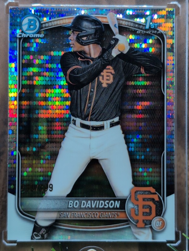 2024 Bowman Chrome Bowman Bo Davidson Pulsar /399 RC Giants