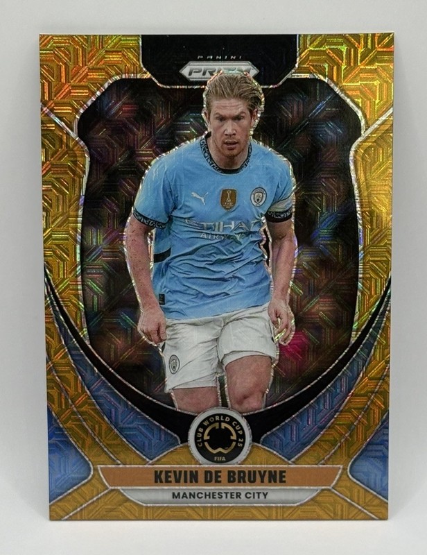 KEVIN DE BRUYNE 2025 PANINI PRIZM FIFA CLUB WORLD CUP No. 139 GOLD /25 Card RARE