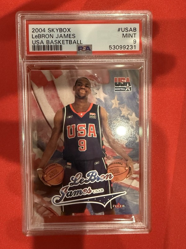 2004 Fleet Skybox LeBron James USA Basketball #USAB PSA MINT 9🔥🔥