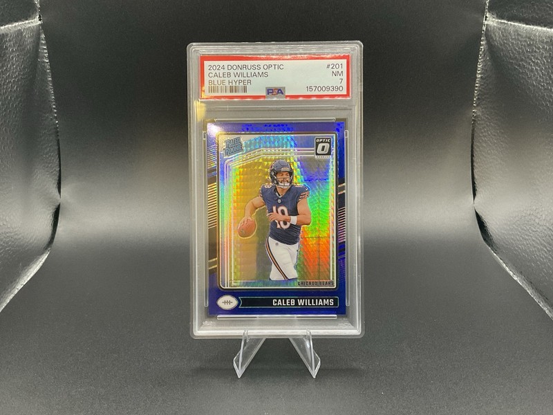 2024 Panini Donruss Optic - Rated Rookie Caleb Williams Blue Hyper Prizm