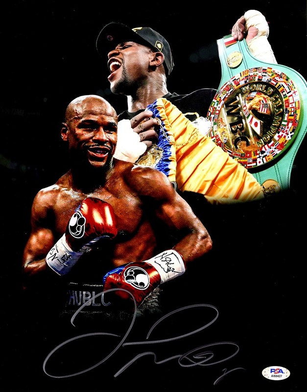 Floyd Mayweather Jr Signed Autographed Boxing 11x14 inch Photo ++ PSA/DNA COA ++