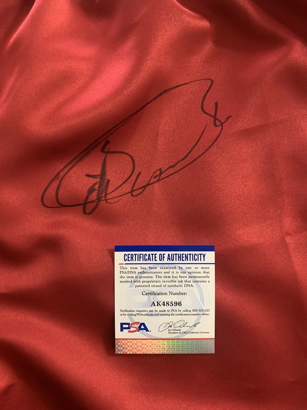 Canelo Alvarez Signed Red Cleto Reyes Boxing Trunks PSA/DNA Size XL view 2