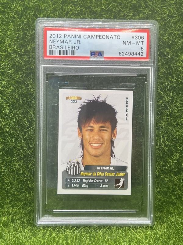 2012 Panini Campeonato Brasileiro #306 Neymar Jr. PSA 8