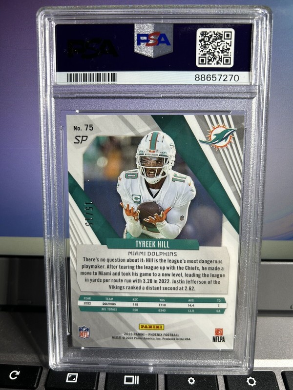 2023 Phoenix Tyreek Hill Green SP π₯15/15π₯ Bookend! PSA 10 POP 4 eBay 1/1 view 2
