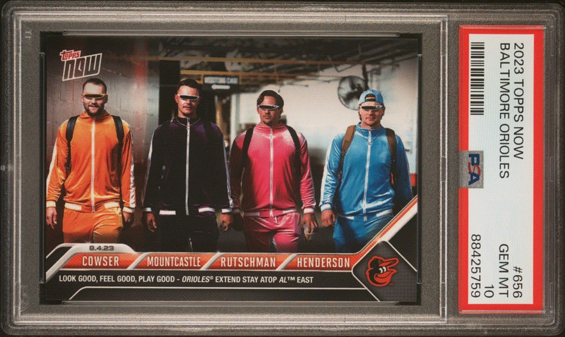 2023 TOPPS NOW #656 GUNNAR HENDERSON ADLEY RUTSCHMAN * PSA 10 * ORIOLES RC *QTY*