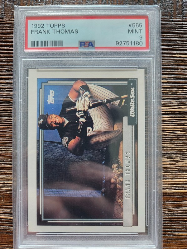 1992 Topps - #555 Frank Thomas - PSA 9