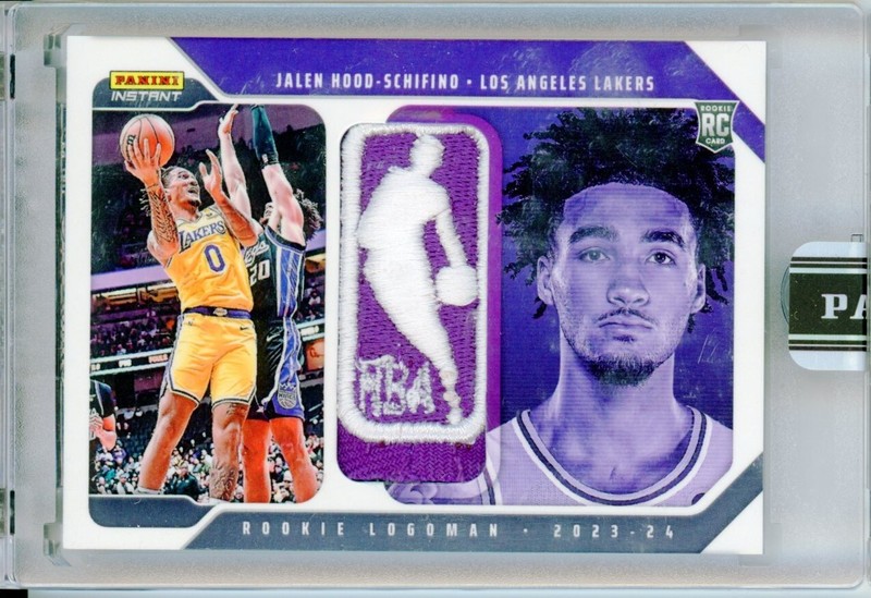 2023-24 Panini Instant JALEN HOOD-SCHIFINO Rookie LOGOMAN Patch RC TRUE 1/1