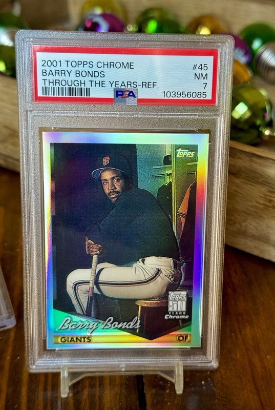 1994 Barry Bonds Chrome Retrofractor Refractor 2001 Topps PSA 7 None Higher 🔥