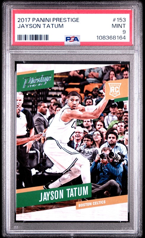 2017 Panini Prestige Jayson Tatum Rookie #153 PSA 9