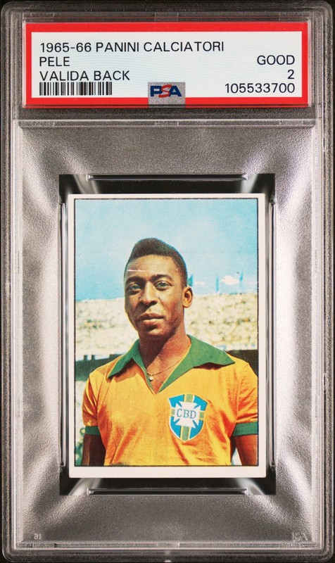 1965 PANINI CALCIATORI VALIDA BACK PELE PSA 2