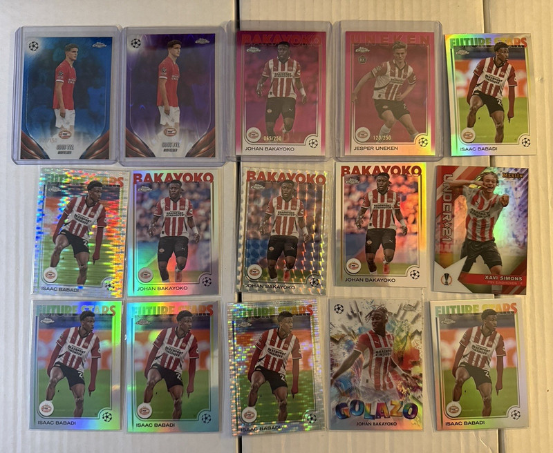 2023-25 Topps Soccer RC Prizm Refractor Lot of 91 All PSV Eindhoven
