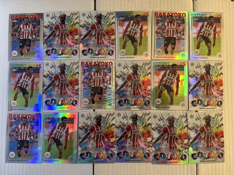 2023-25 Topps Soccer RC Prizm Refractor Lot of 91 All PSV Eindhoven view 2