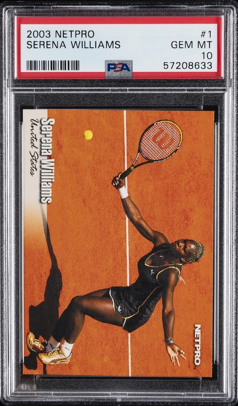 2003 NETPRO #1 SERENA WILLIAMS PSA 10