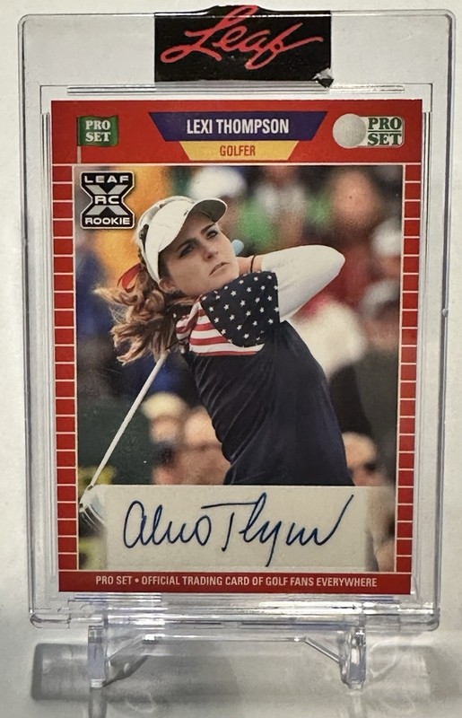 2021 Leaf Pro Set Lexi Thompson Golf XRC Rookie Auto #PSA-LT2