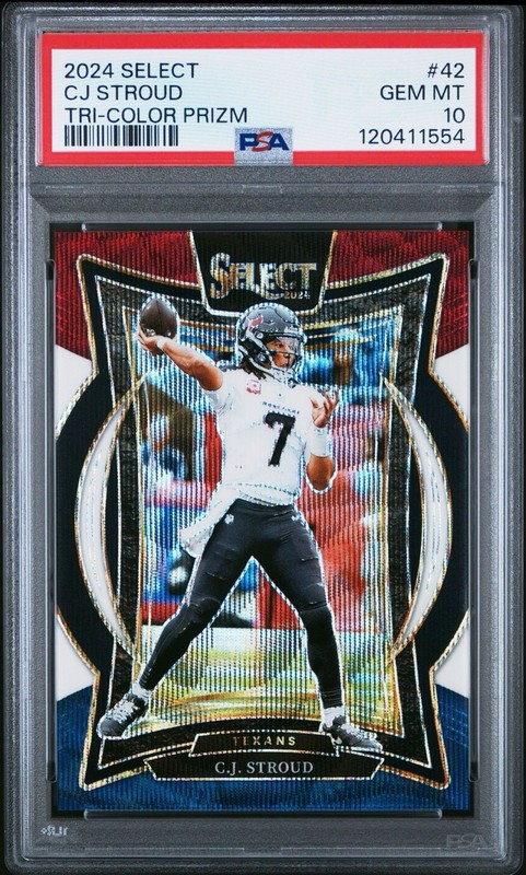 2024 Select CJ Stroud Concourse Tri Color /299 PSA 10 