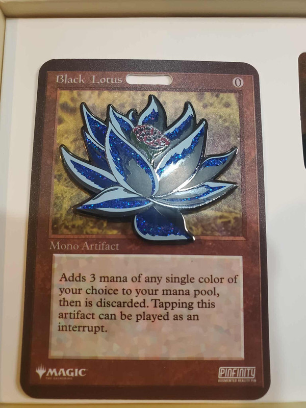 Pinfinity Magic The Gathering Black Lotus Mythic Edition Glitter Variant Pin view 2