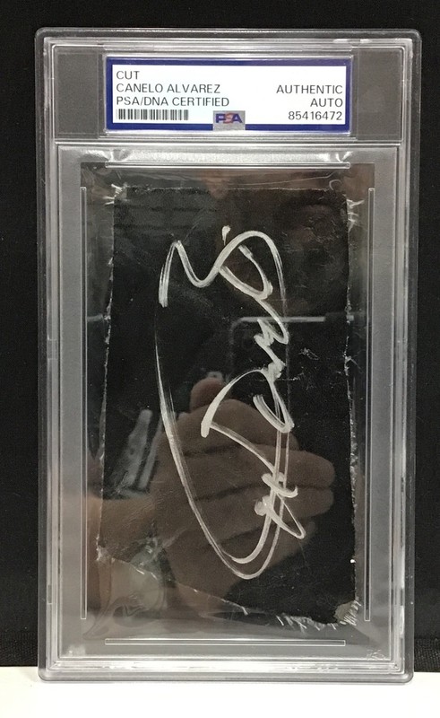 Canelo Alvarez Boxer Autographer Cut PSA Auto Authentic