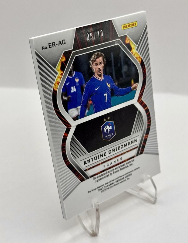 2023-24 Obsidian ANTOINE GRIEZMANN Gold MATCH WORN France PATCH France SP /20 view 2