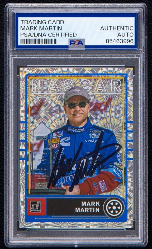 Mark Martin Signed 2021 Donruss Classics Card #C10 (PSA) NASCAR Racing Auto