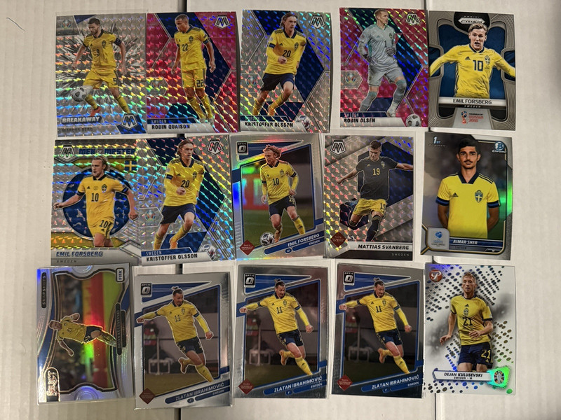 2021-25 Topps Panini Soccer RC Prizm Lot of 15 All Sweden