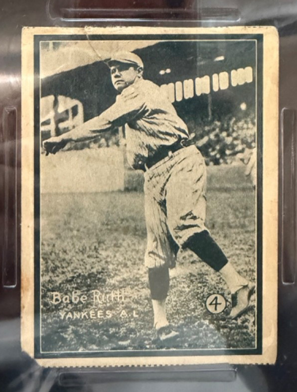 1931 W517 THROWING-HAND CUT #4 BABE RUTH PSA 1 view 2