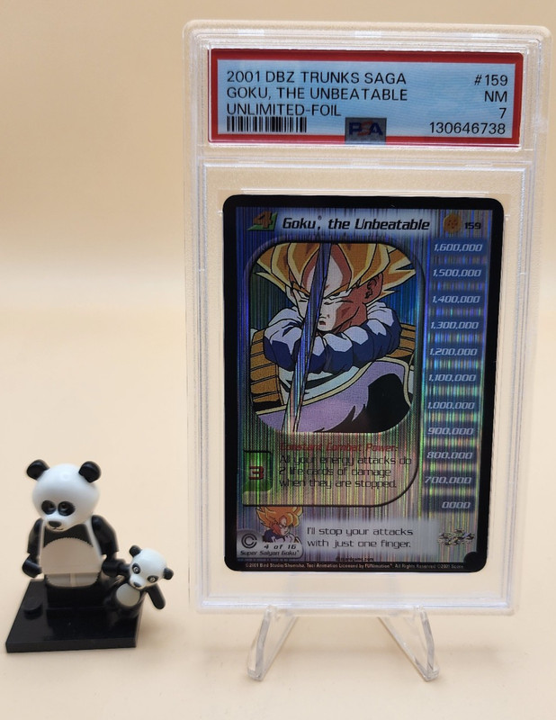 Dragon Ball Z Goku the Unbeatable 2001 PSA 7 Unlimited 159 DBZ
