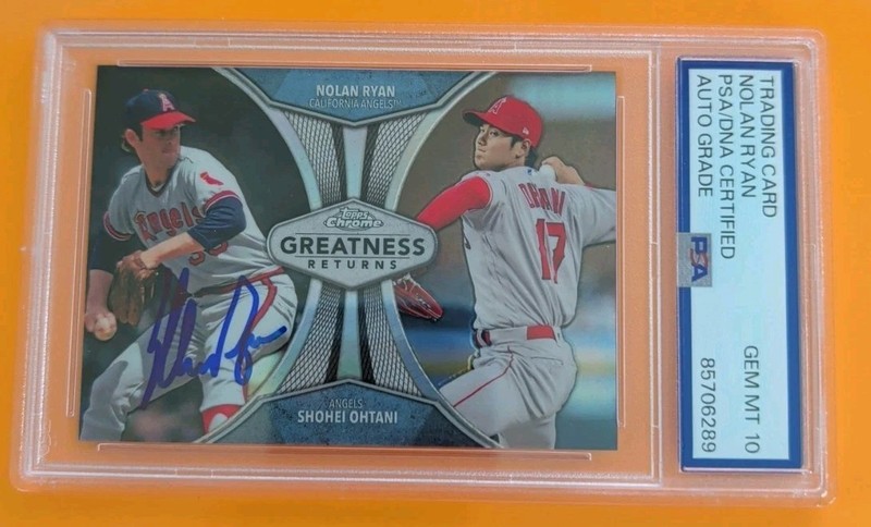 2019 TOPPS CHROME SHOHEI OHTANI-NOLAN RYAN SIGNED GREATNESS RETURNS Auto PSA 10