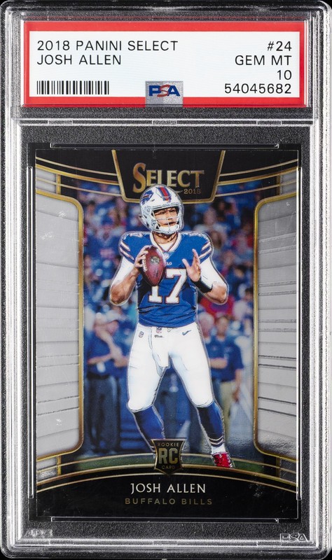 2018 PANINI SELECT #24 JOSH ALLEN ROOKIE RC PSA 10