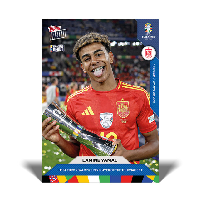 2024 Topps Now UEFA EURO Lamine Yamal #62 Rookie RC - QTY