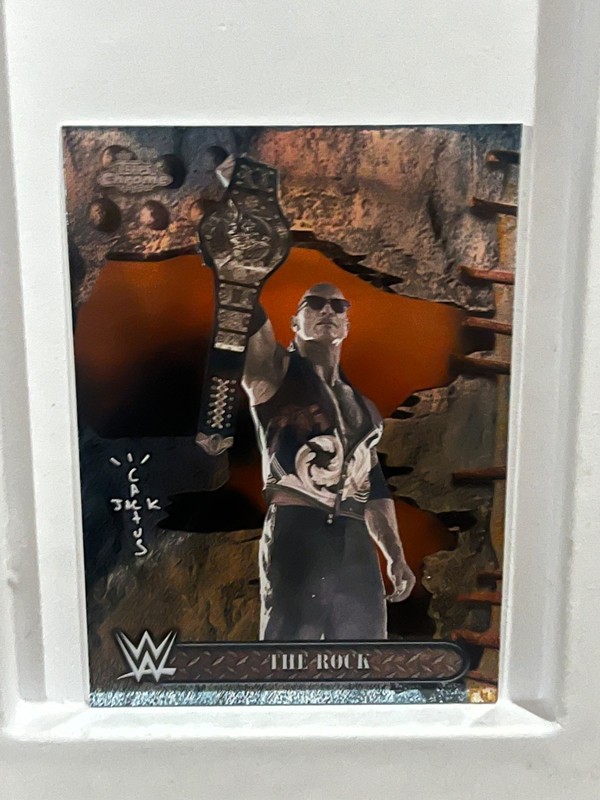 2025 Topps Chrome WWE Cactus Jack The Rock Dwayne Johnson #75 Base Card Legend