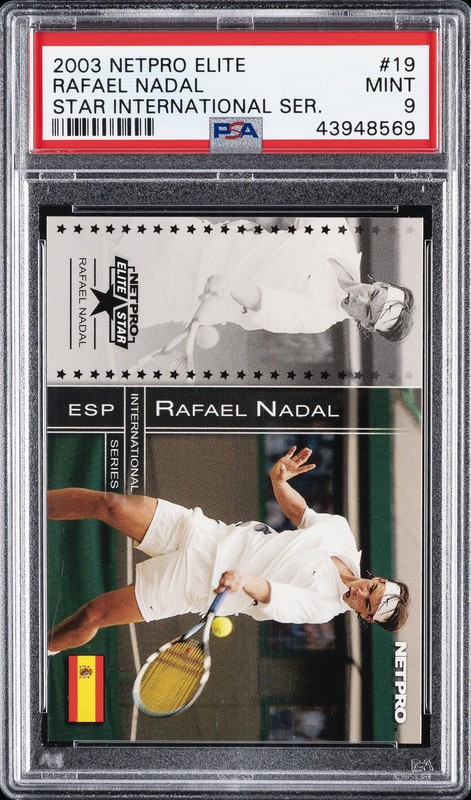 2003 NETPRO ELITE STAR INTL SER #19 RAFAEL NADAL PSA 9