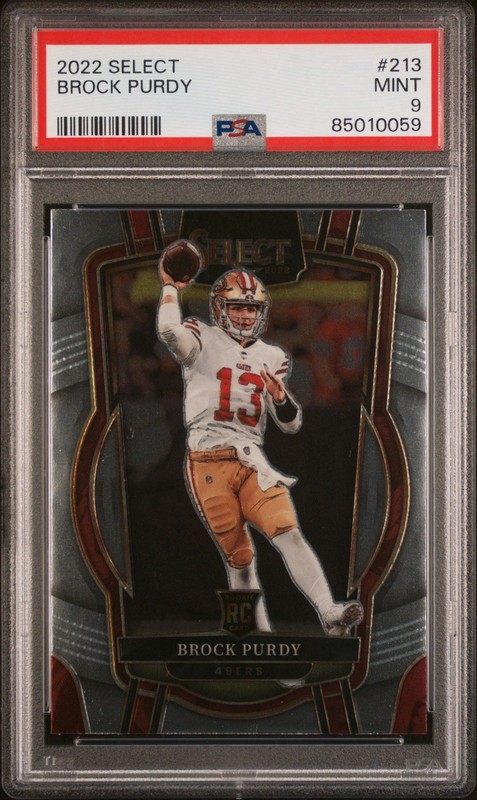 2022 Select #213 Brock Purdy RC PSA 9 MINT