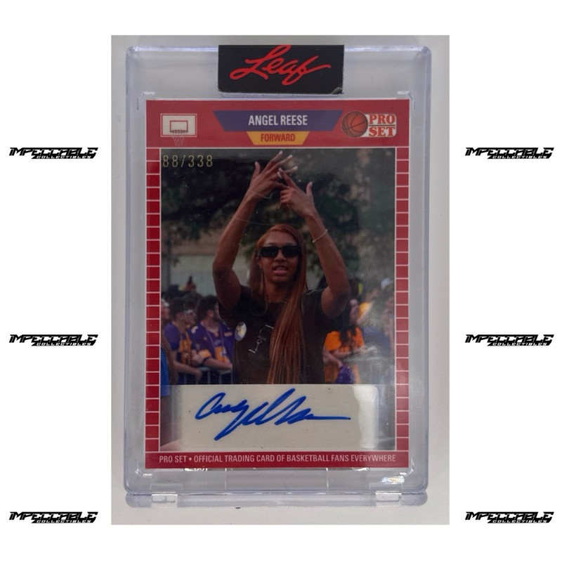 2023 Leaf Pro Set #PB-13 Angel Reese Rookie Auto /338 view 1