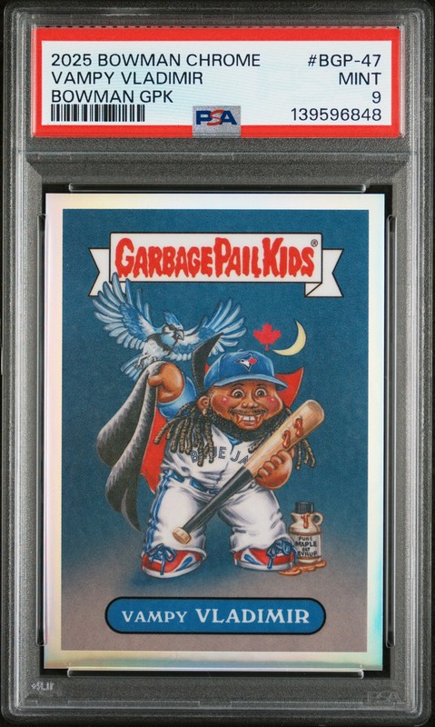 2025 BOWMAN CHROME BOWMAN GPK #BGP-47 VLADIMIR GUERRERO JR. VAMPY VLADIMIR PSA 9