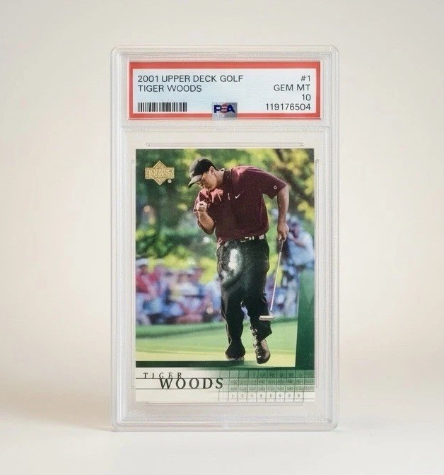 Tiger Woods RC 2001 Upper Deck #1 PGA Masters Win Rookie Card PSA 10 Gem Mint