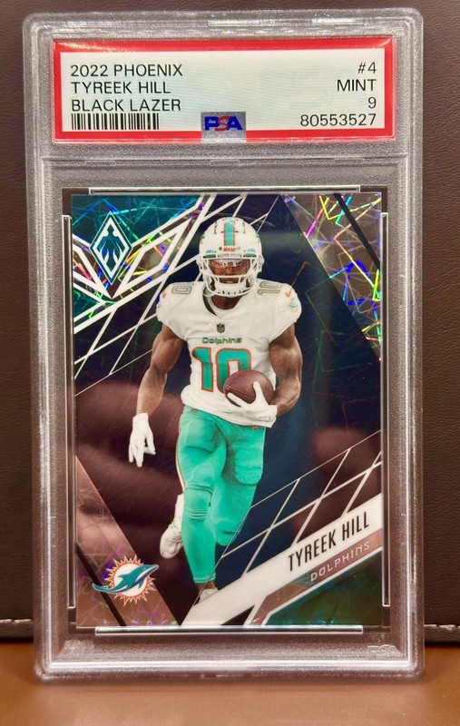2022 Panini Phoenix - Tyree Hill Black Lazer/10 PSA 9 Low Pop Dolphins  