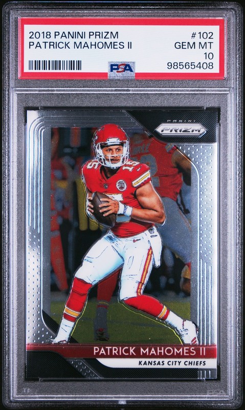 2018 Panini Prizm #102 Patrick Mahomes Ii PSA 10
