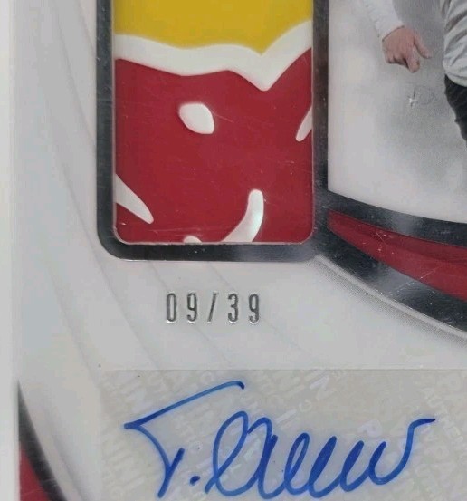 18-19 Immaculate Germany Timo Werner match-worn Patch Auto 09/39 = 1/1 Jersey # view 2
