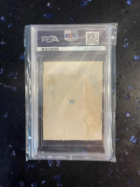 1958 Pele EDITORA AQUARELA SOCCER #10 BLUE NUMBER Rookie Card 🔥 PSA AUTHENTIC view 2