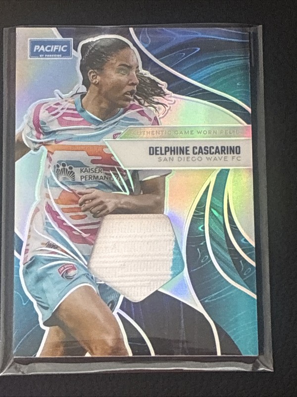 Delphine Cascarino 2025 Parkside NWSL Pacific GAME USED MATCH WORN Relic GR-DC