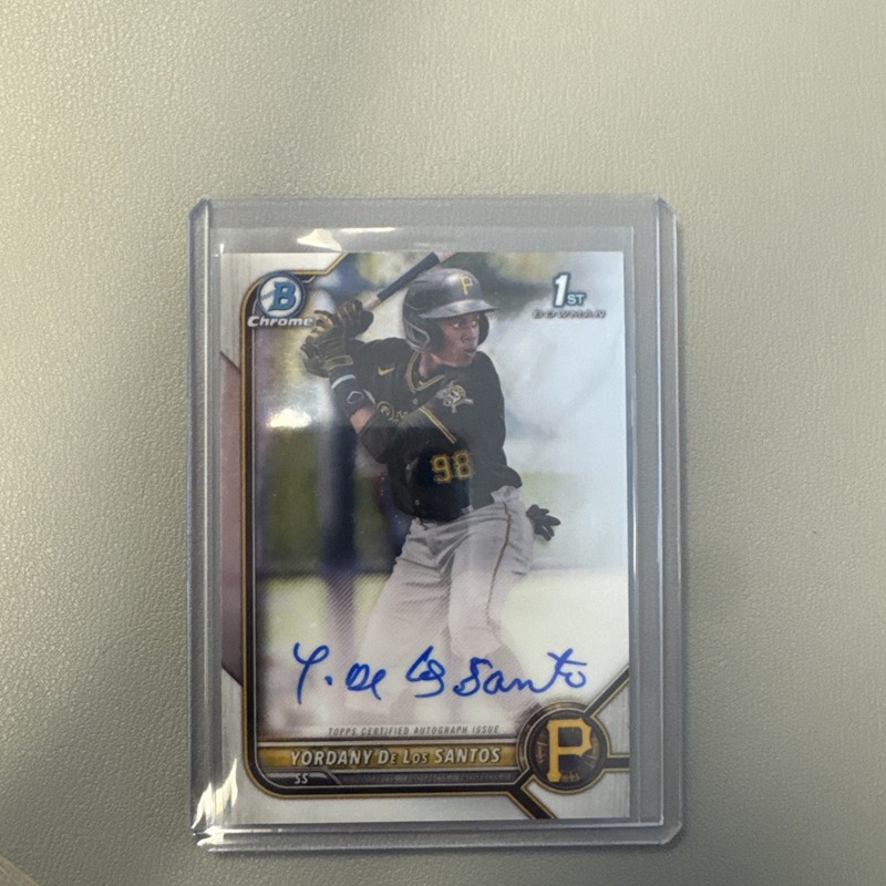 Yordany De Los Santos - 2022 Bowman Chrome Auto 1st Bowman rookie RC PADRES qty