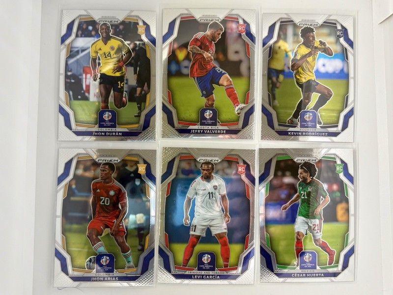 6 Card Soccer Rookie Lot - 2024 Panini Prizm Conmebol Copa America RC Lot